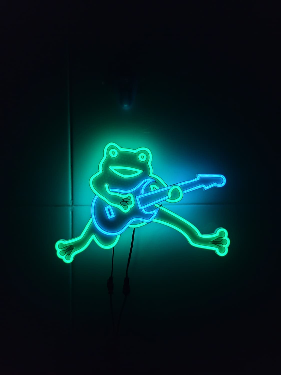 개구리 일렉기타 네온사인 조명 상품이미지2
