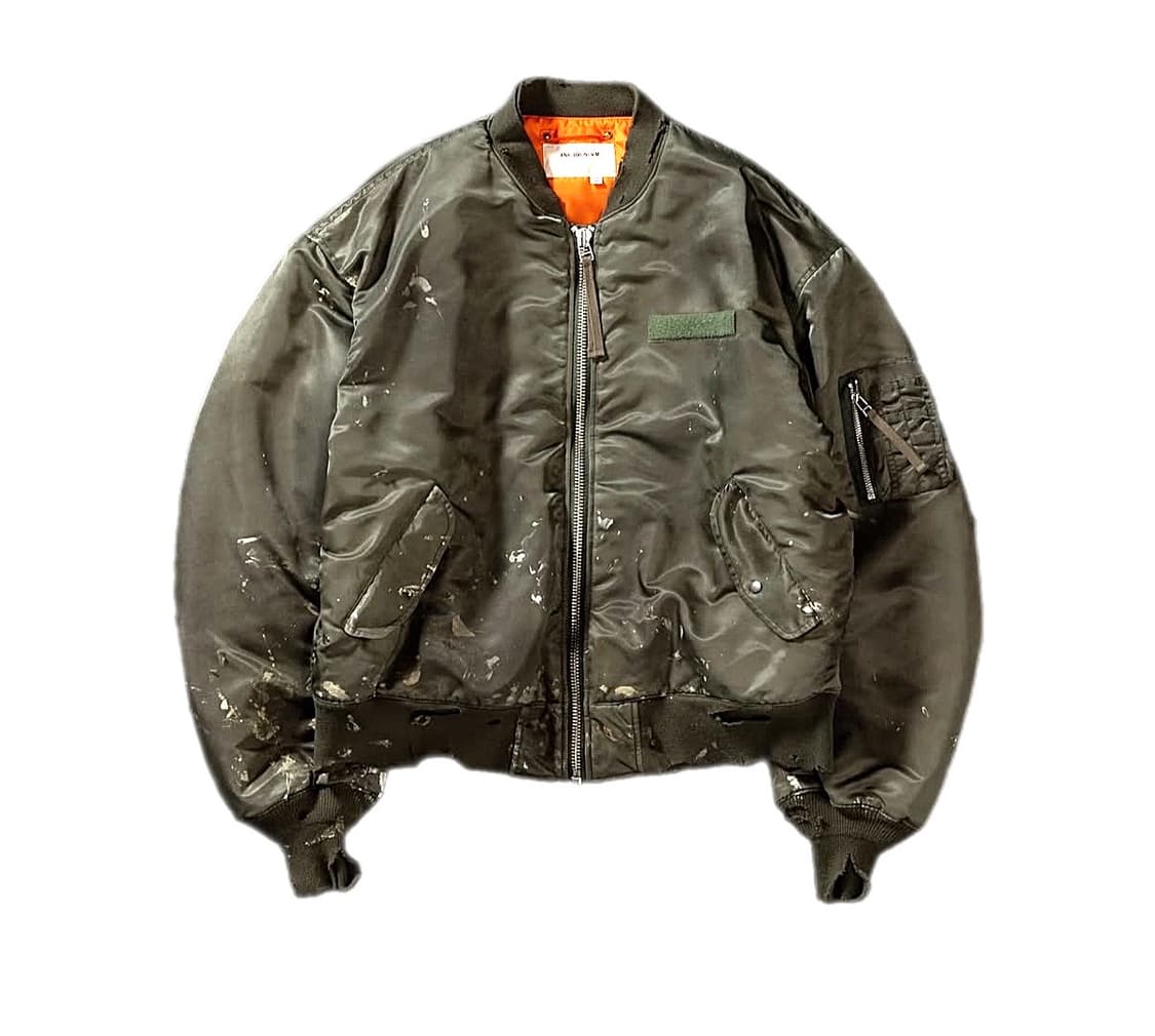 Anachronorm 페인팅 그런지 디테일 봄버 상품이미지2