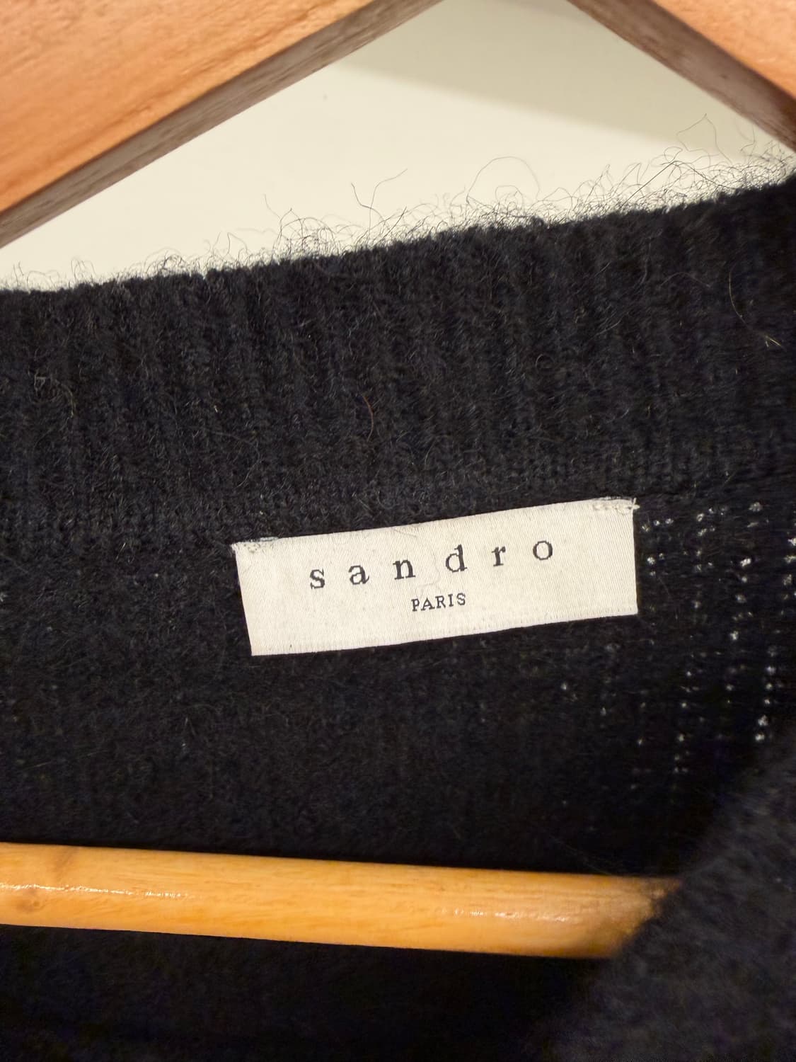 산드로 블랙 패턴 스웨터 니트 상품이미지4