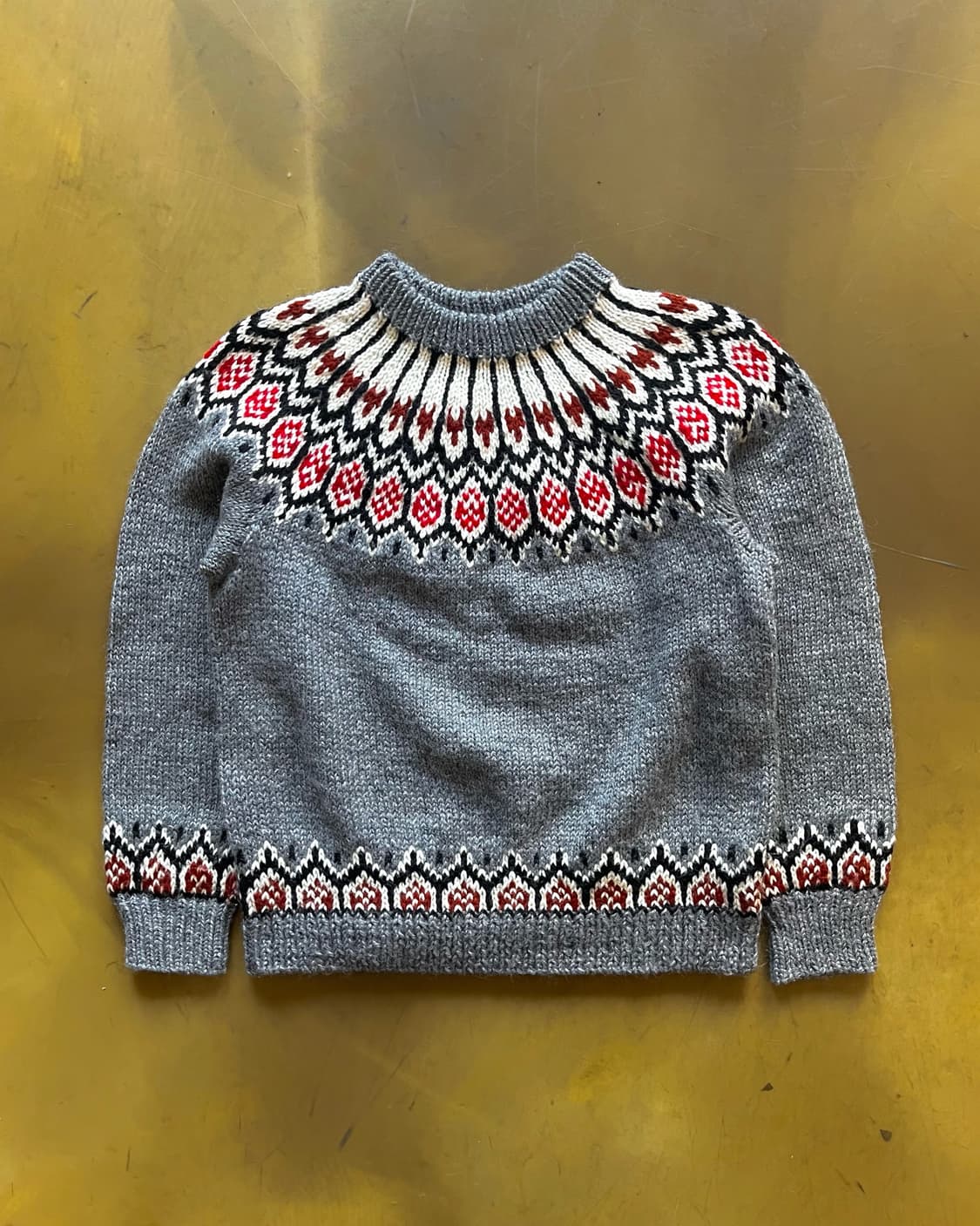 Native Indian Patten Old Heavy Wool Knit 상품이미지3
