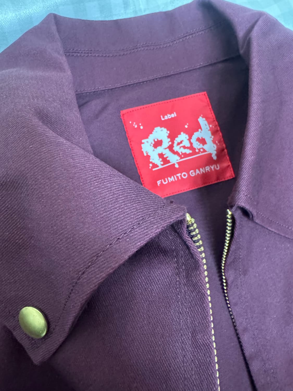 [L] 후미토간류 x 디키즈 버건디 아이젠하워 자켓 상품이미지3