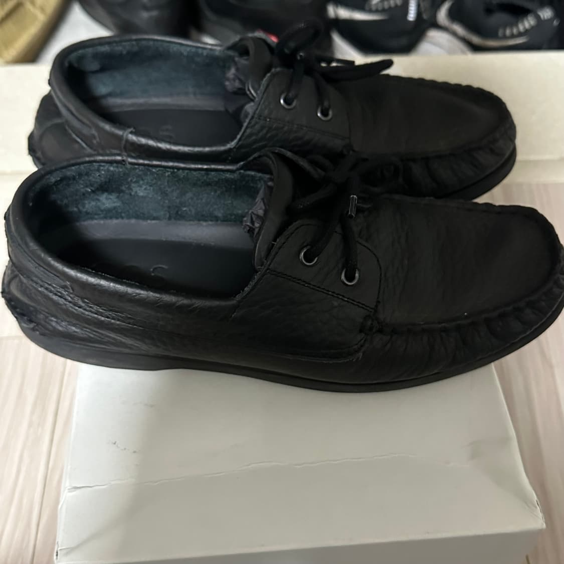 cos 코스 그레인 레더 보트슈즈 상품이미지7