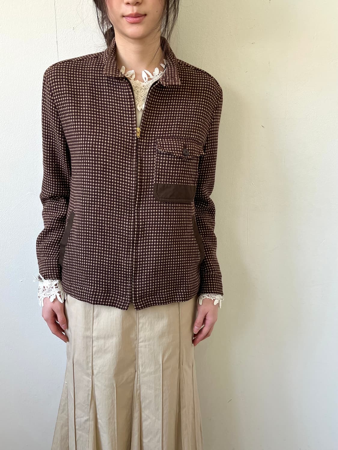 90‘s SIMPLE LIFE 도트 바라쿠나자켓 상품이미지4