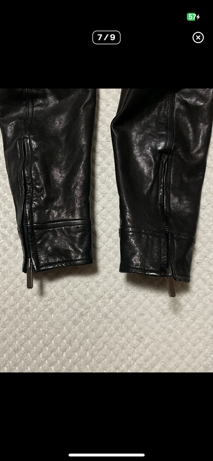 절개 레더자켓 램스킨 상품이미지5