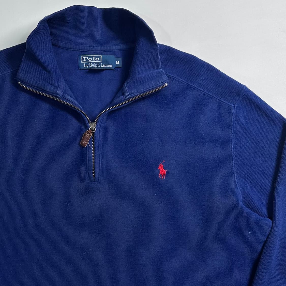 폴로 랄프로렌 블루 반집업   상품이미지4