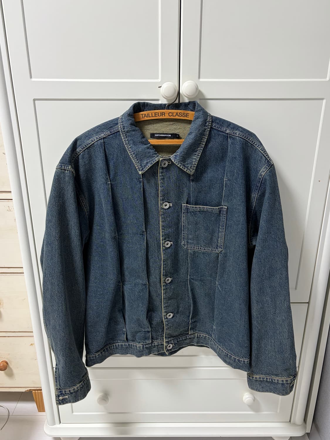 헤칭룸 데님 트러커 자켓 빈티지 블루 3사이즈 상품이미지2