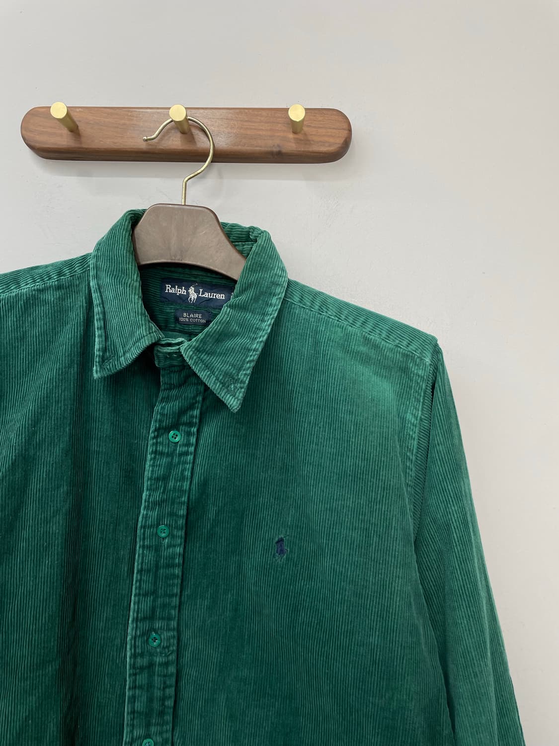 폴로 랄프로렌 코듀로이 그린 셔츠 H1343 상품이미지3