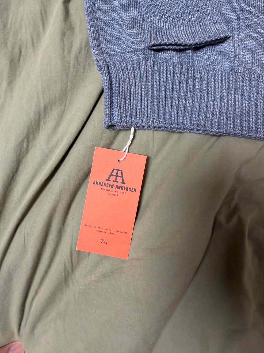 안데르센안데르센 터틀넥 블루 xl 상품이미지3