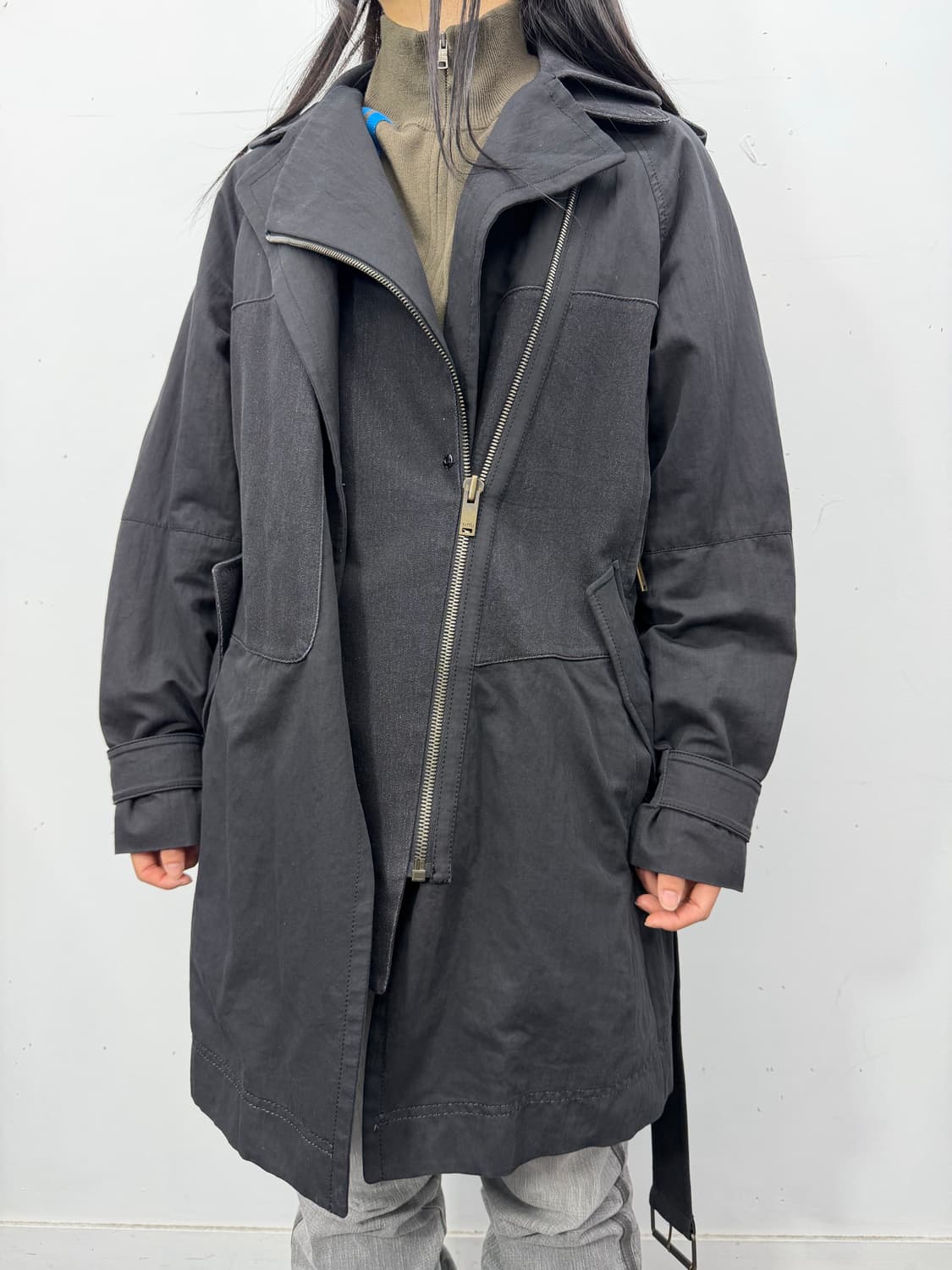 Time transform zip trench coat 상품이미지4