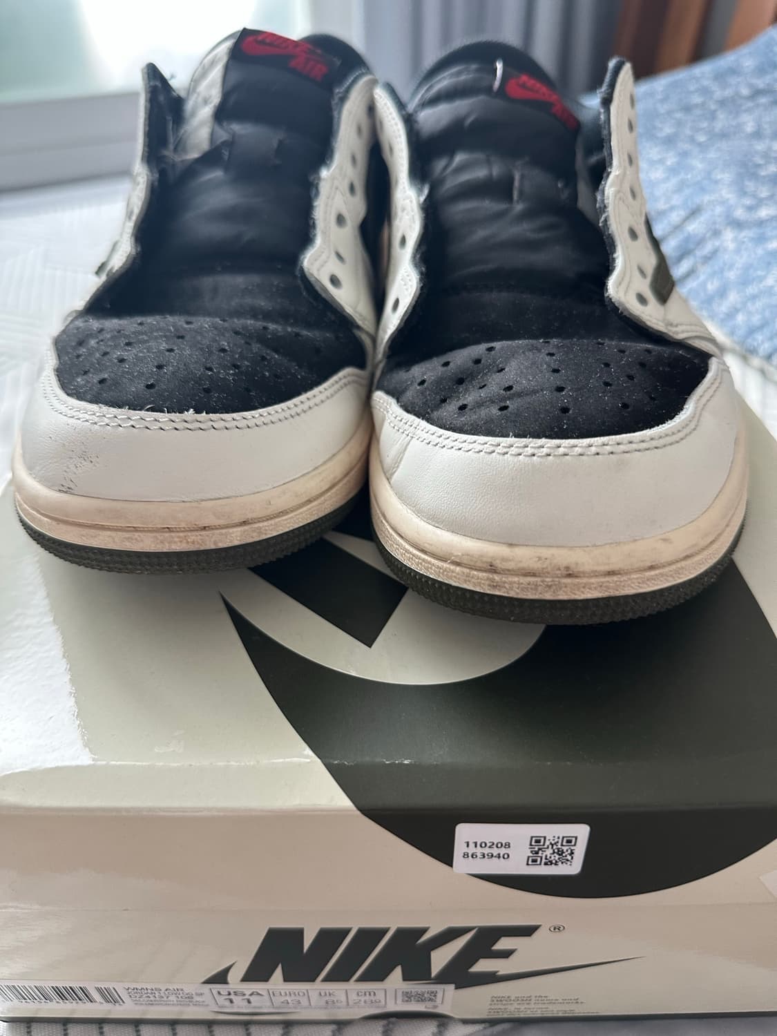 나이키 에어조던1 트래비스 스캇 OG 미디엄 올리브 280 상품이미지5