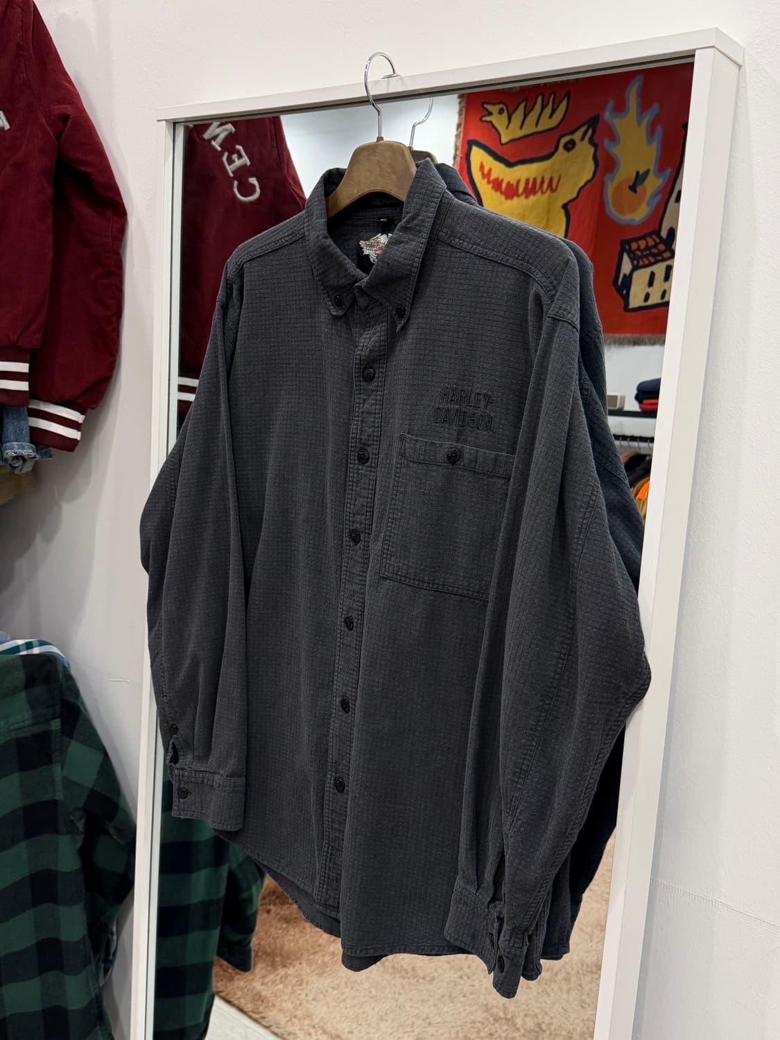 00s Harley-Davidson 할리데이비슨 써멀 와플 셔츠 상품이미지1