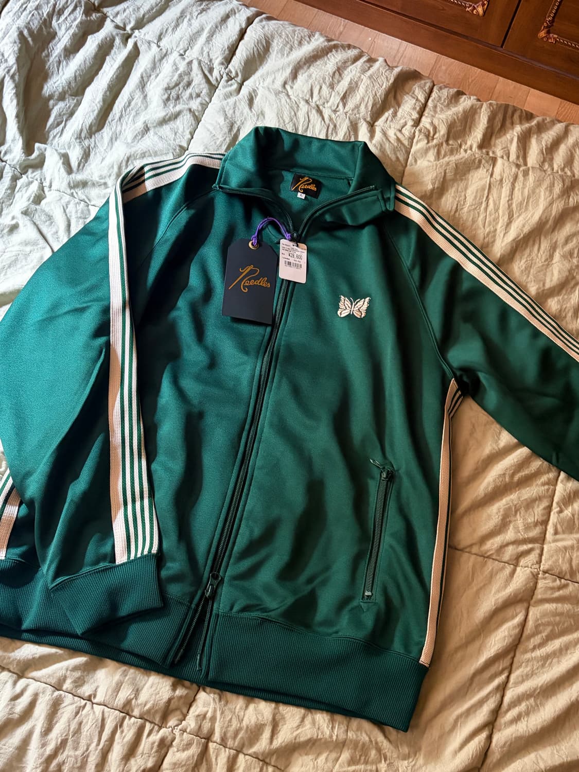 니들스 LHP 별주 폴리스무스 그린 트랙자켓 L 상품이미지1