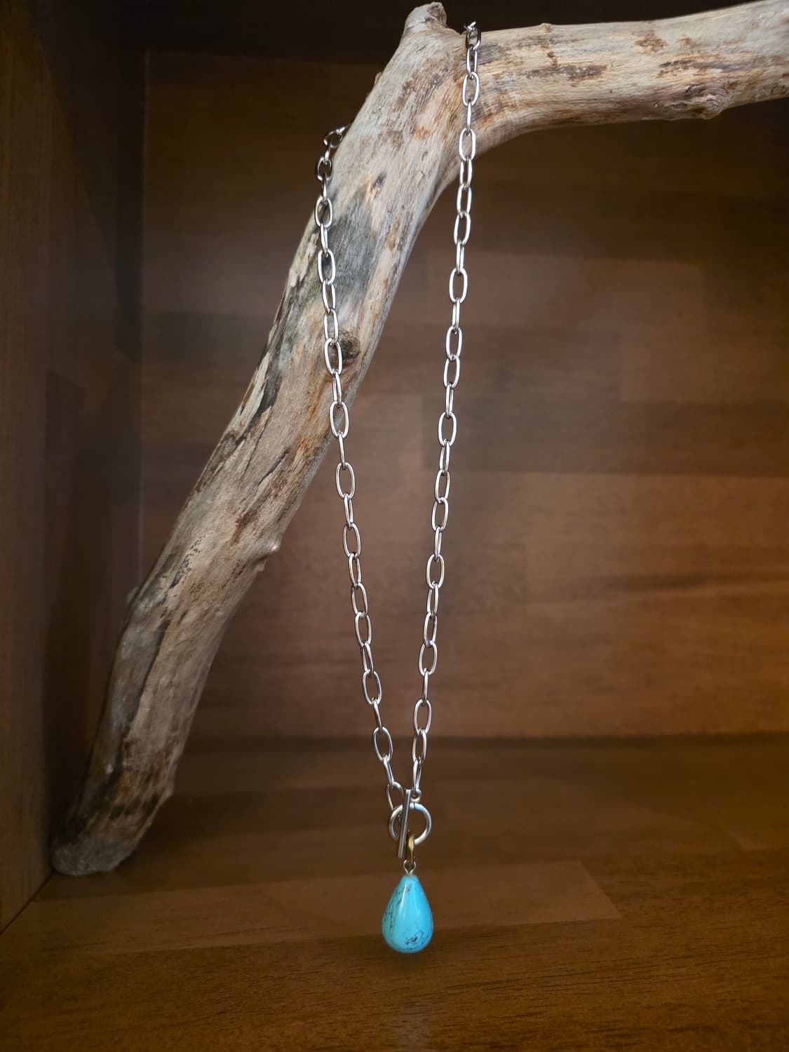 3크로스제작 물방울 터키석포인트 써지컬목걸이 상품이미지6