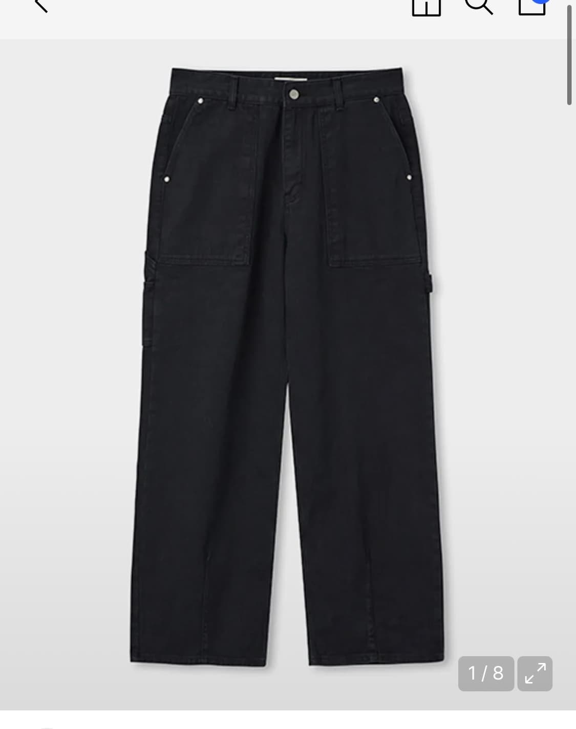 파브레가 로우 피그다잉 카펜터 팬츠 (빈티지 블랙) 상품이미지1