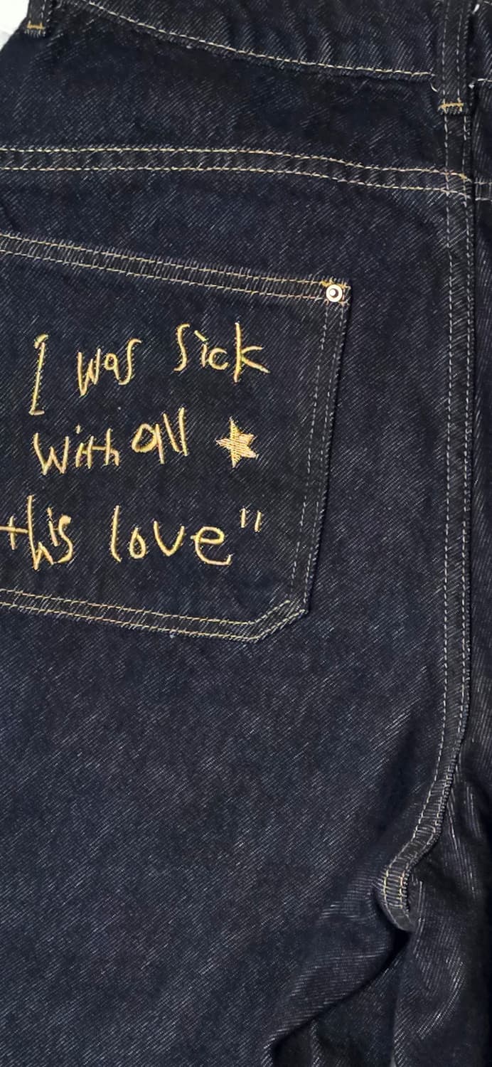 ODD MAKER 다크 와이드 데님 팬츠 M 상품이미지6