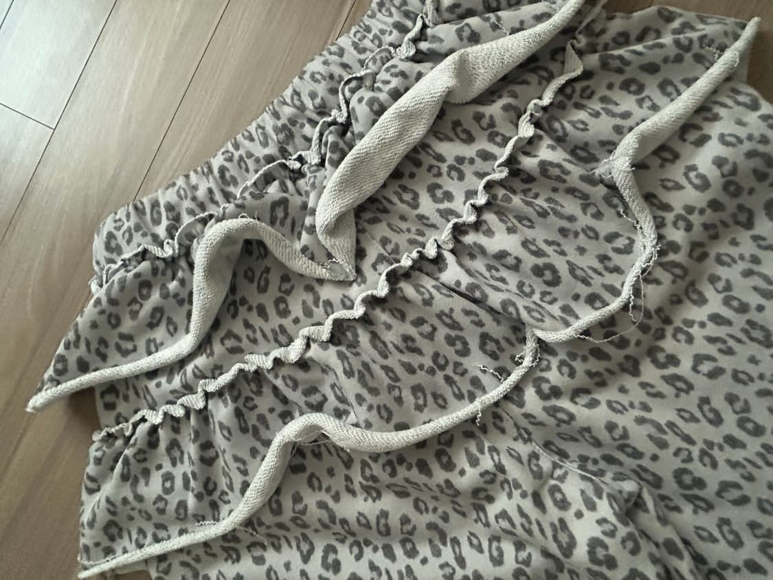 셋업이엑스이 레오파드 프릴팬츠 상품이미지7