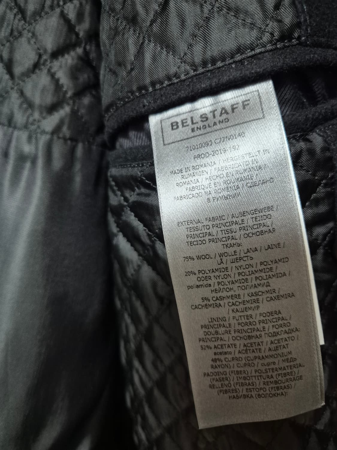 (정품) 벨스타프 밀포드 코트 캐시미어 코트 56 (110) 상품이미지7