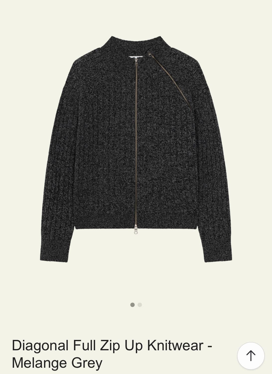 웨이비니스 니트집업 상품이미지1