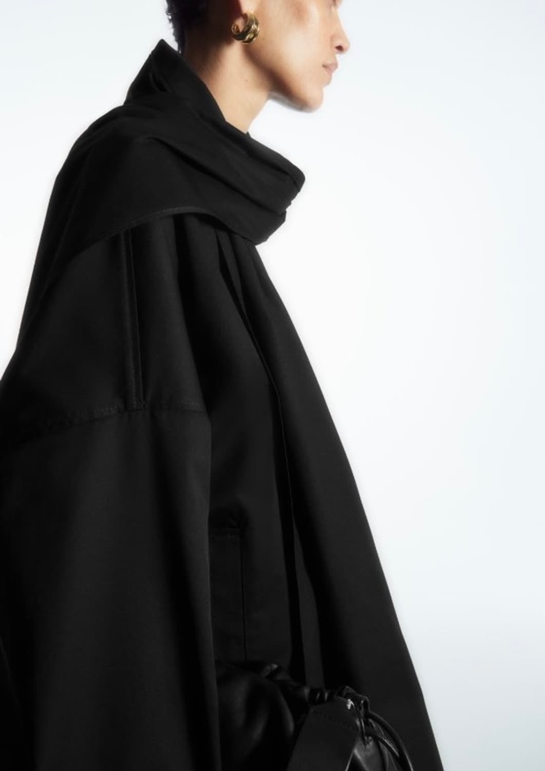 코스 스카프 디테일 오버사이즈 트랜치코트 L-LX 새상품 상품이미지10