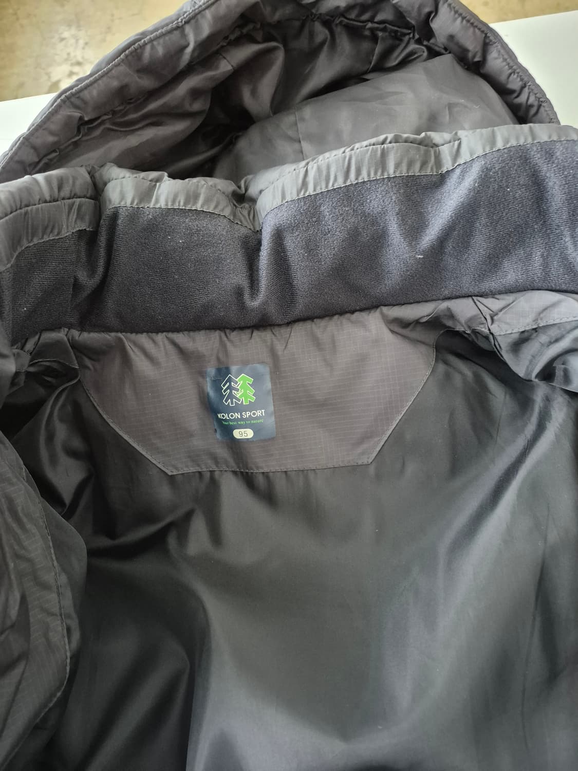 코오롱  남성 후드 다운패딩(95 상품이미지7