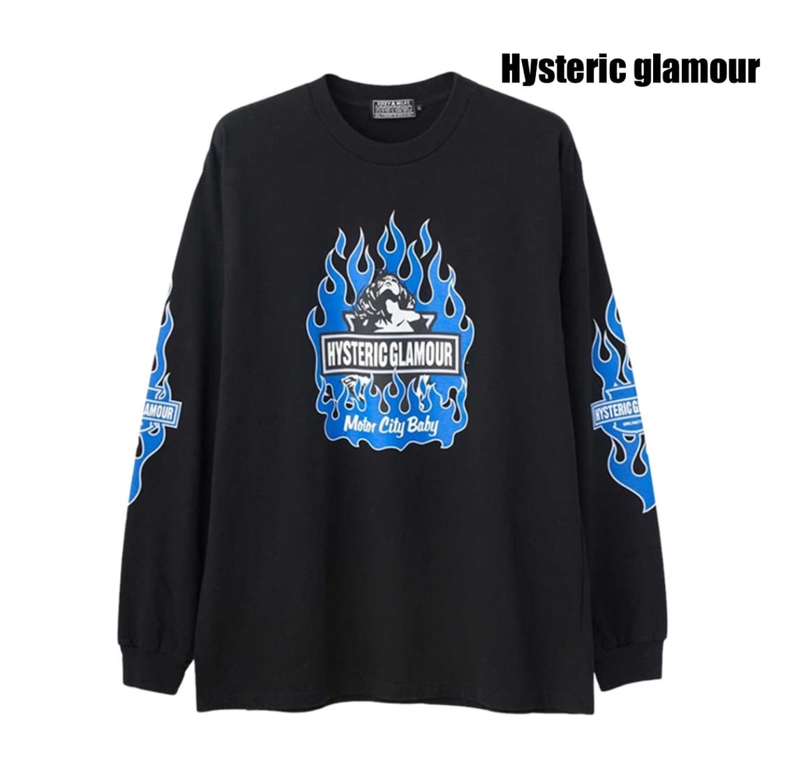 [XL] 히스테릭글래머 모터시티 베이비 티셔츠 블랙  상품이미지7
