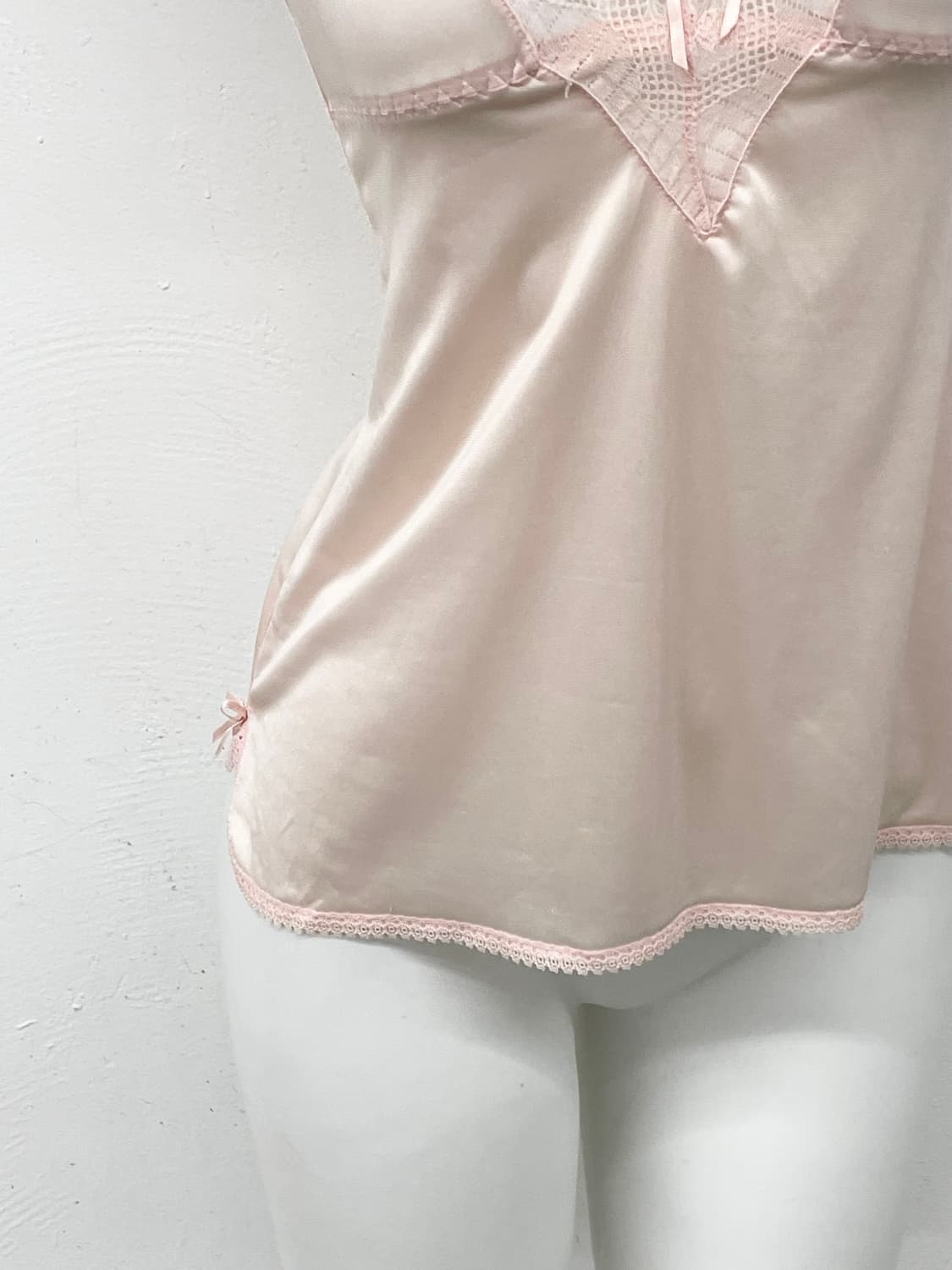 핑크 유럽 레이스 슬립 상품이미지3