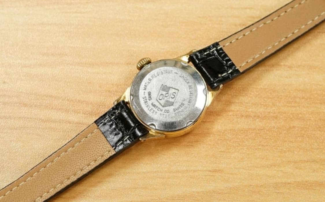 60s 오리스 여성용 골드 프레이트 수동 시계 상품이미지5