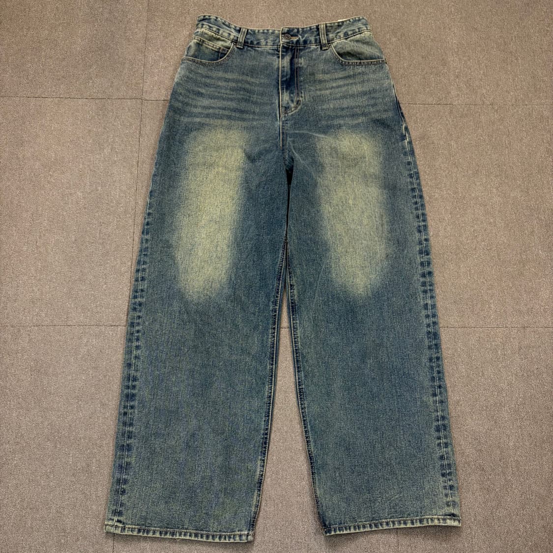 MAISON MINED 메종미네드 워싱 와이드 흑청  상품이미지1