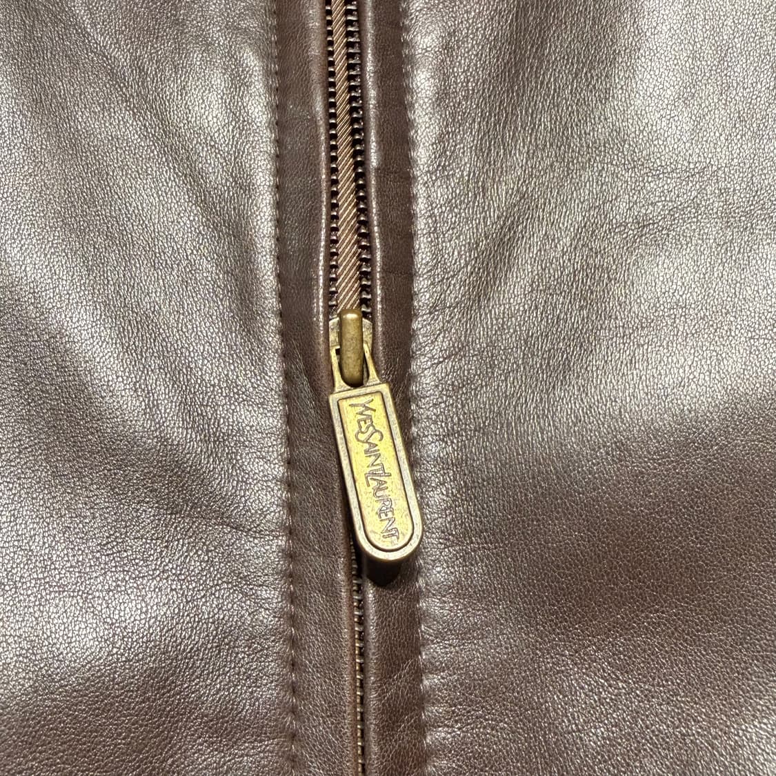 YSL 입생로랑 램스킨 레더 자켓 105 양가죽 상품이미지3