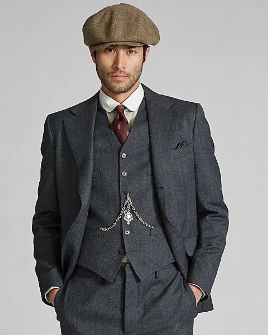 [38S/30] RRL 3피스 울수트 자켓 차콜 상품이미지2