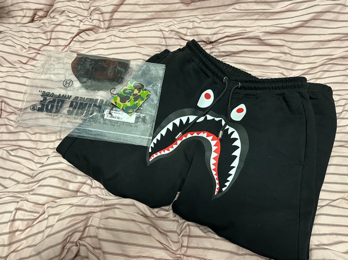 BAPE 샤크 스웻팬츠 M 상품이미지2