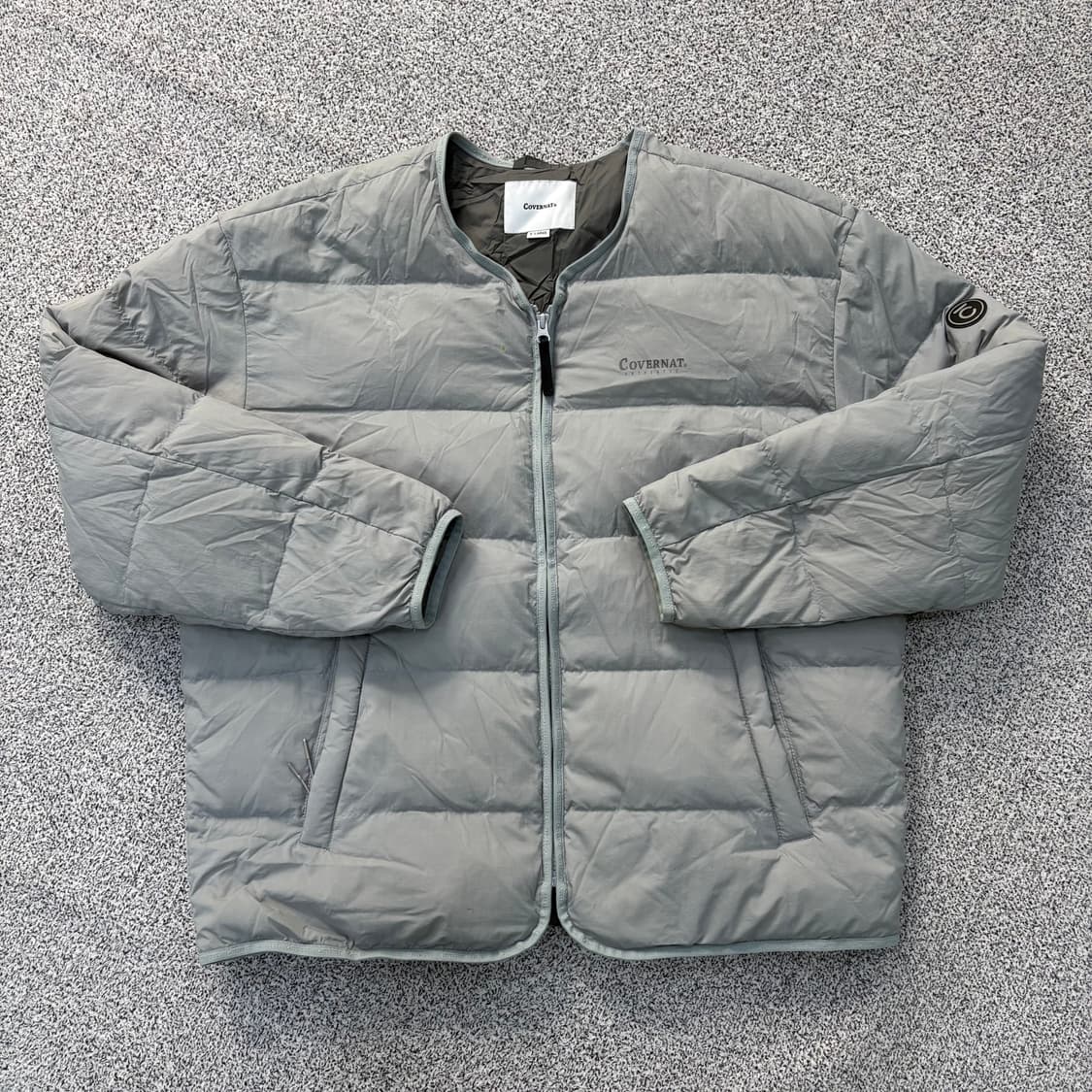 XL 커버낫 노카라 덕다운 경량 패딩 0309J 상품이미지1