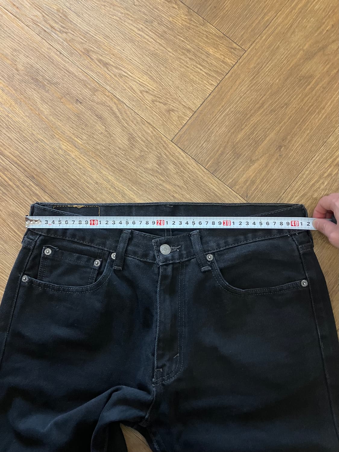 N8 리바이스 505 블랙 데님팬츠 청바지 상품이미지5