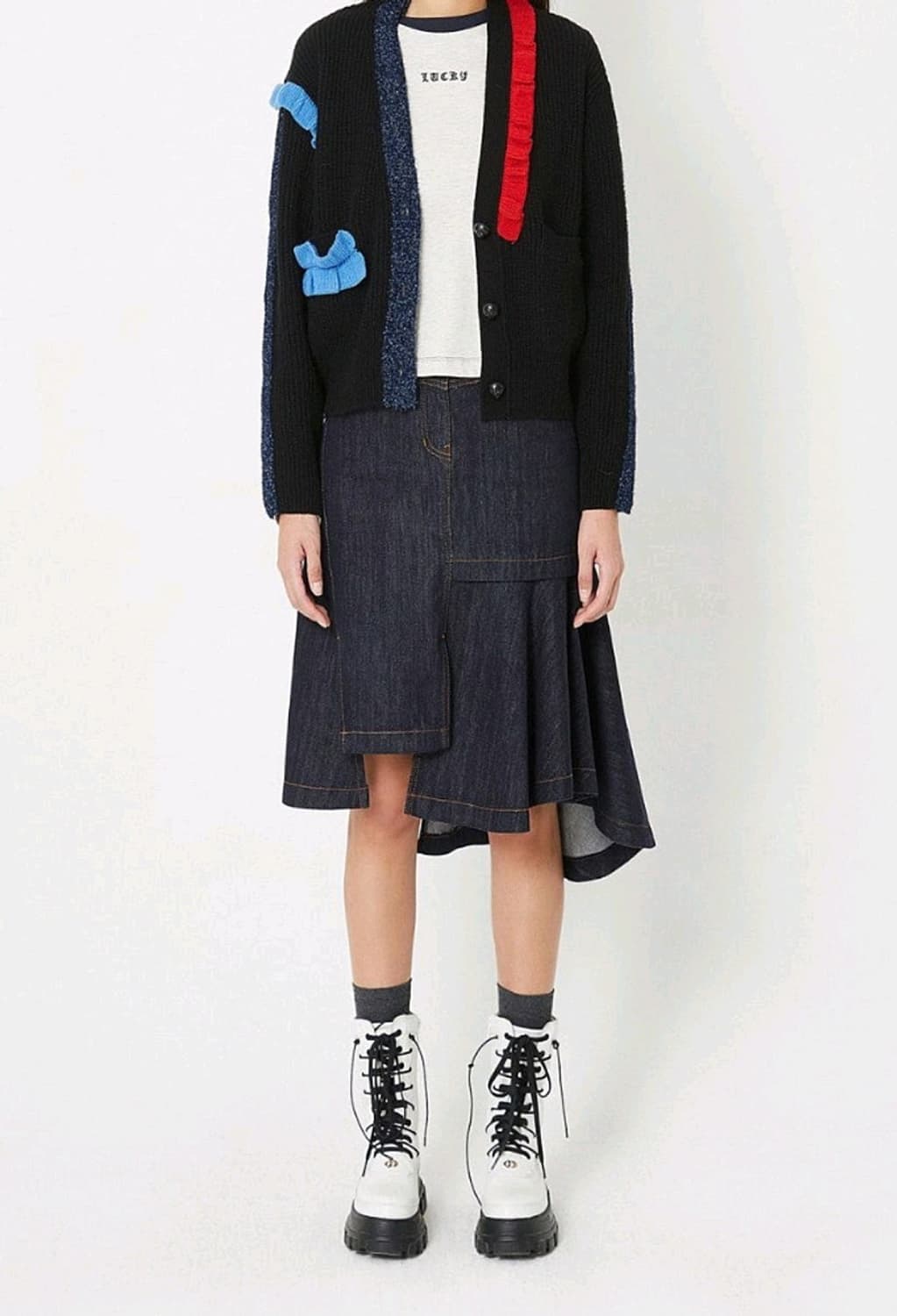 여) 럭키슈에뜨 비대칭 가디건  상품이미지1