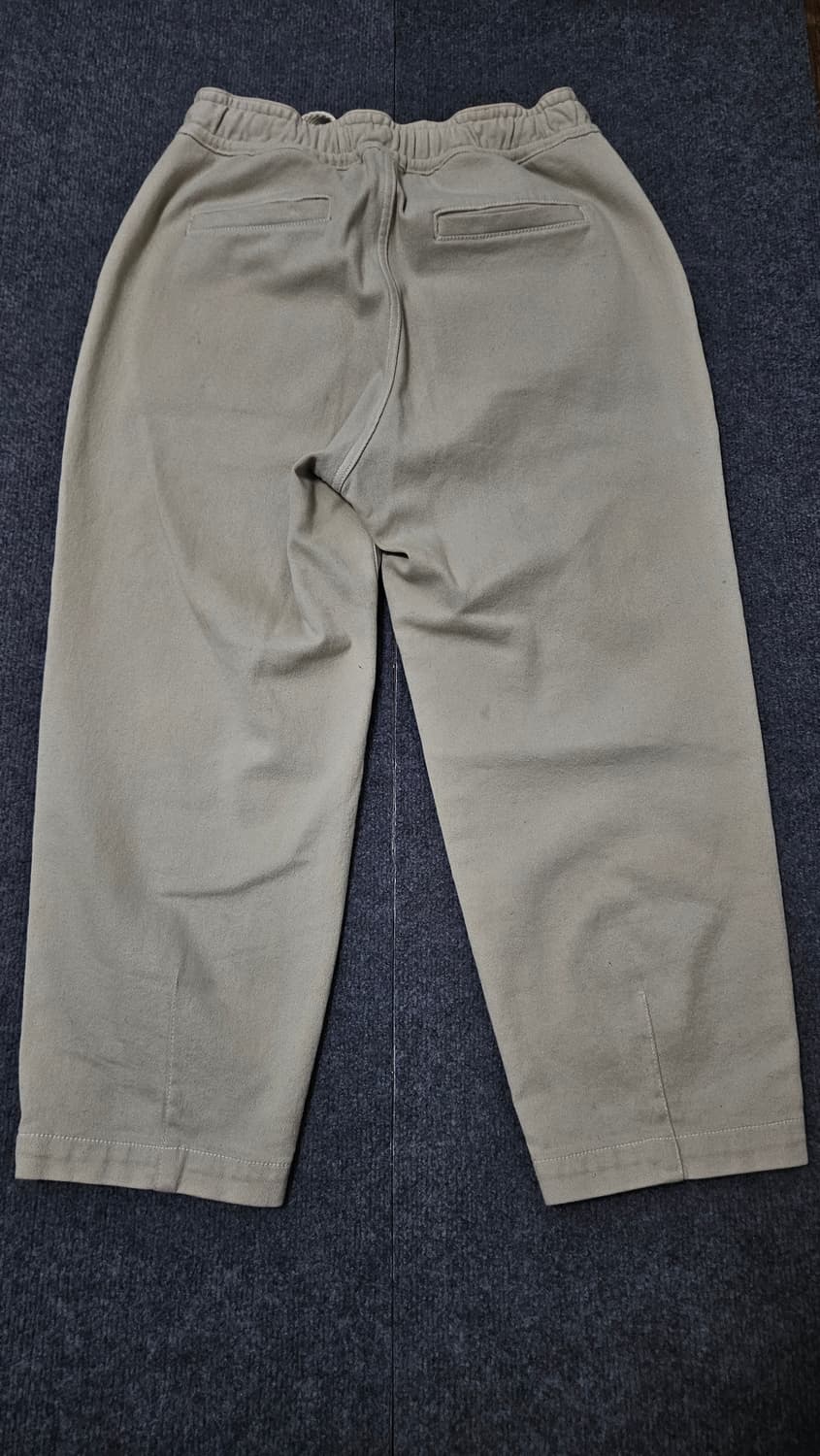 커스텀멜로우 밴딩 와이드 베이지 데님 팬츠(급처) 상품이미지3