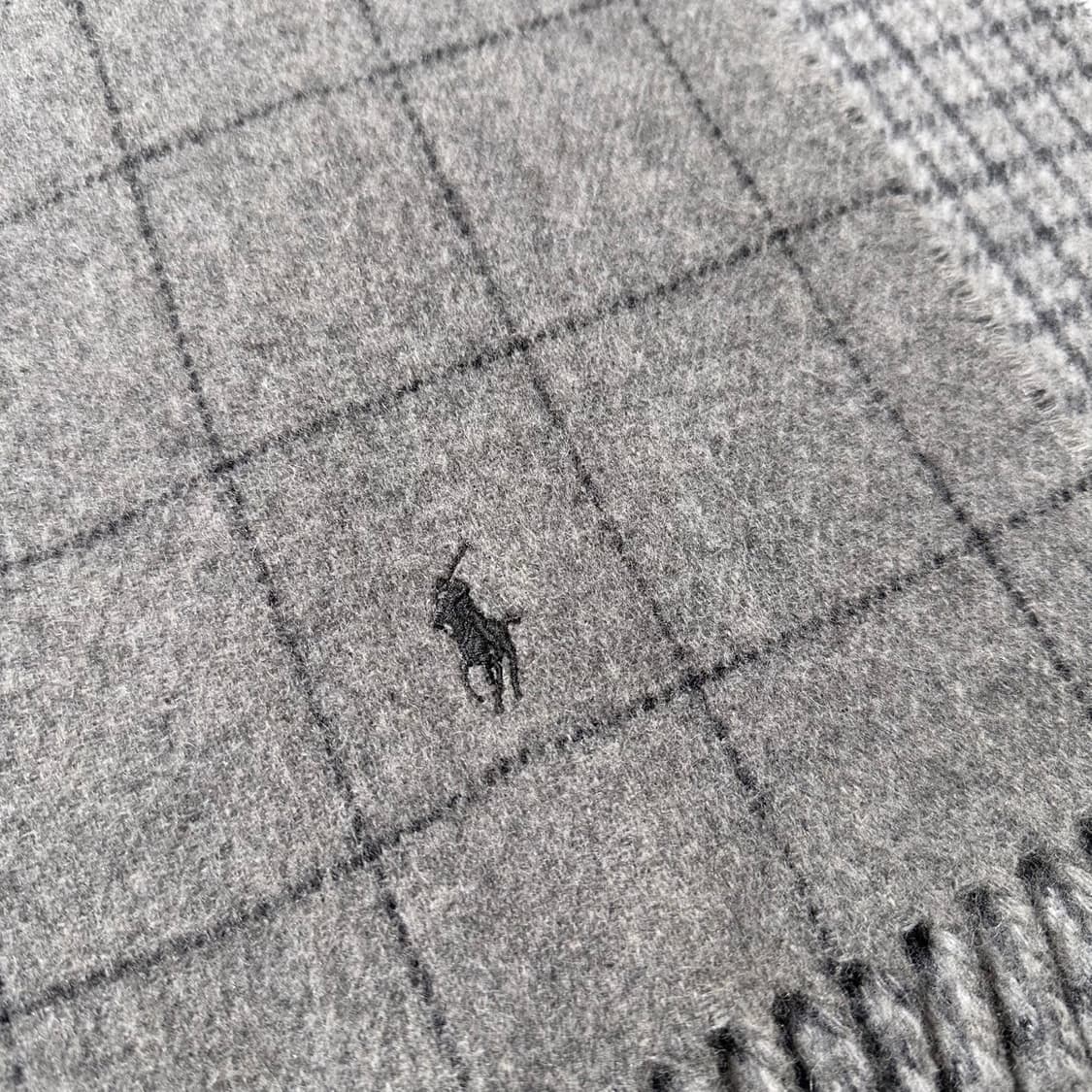 폴로 랄프로렌 이태리제 리버시블 윈도우 체크 머플러 목도리 상품이미지4