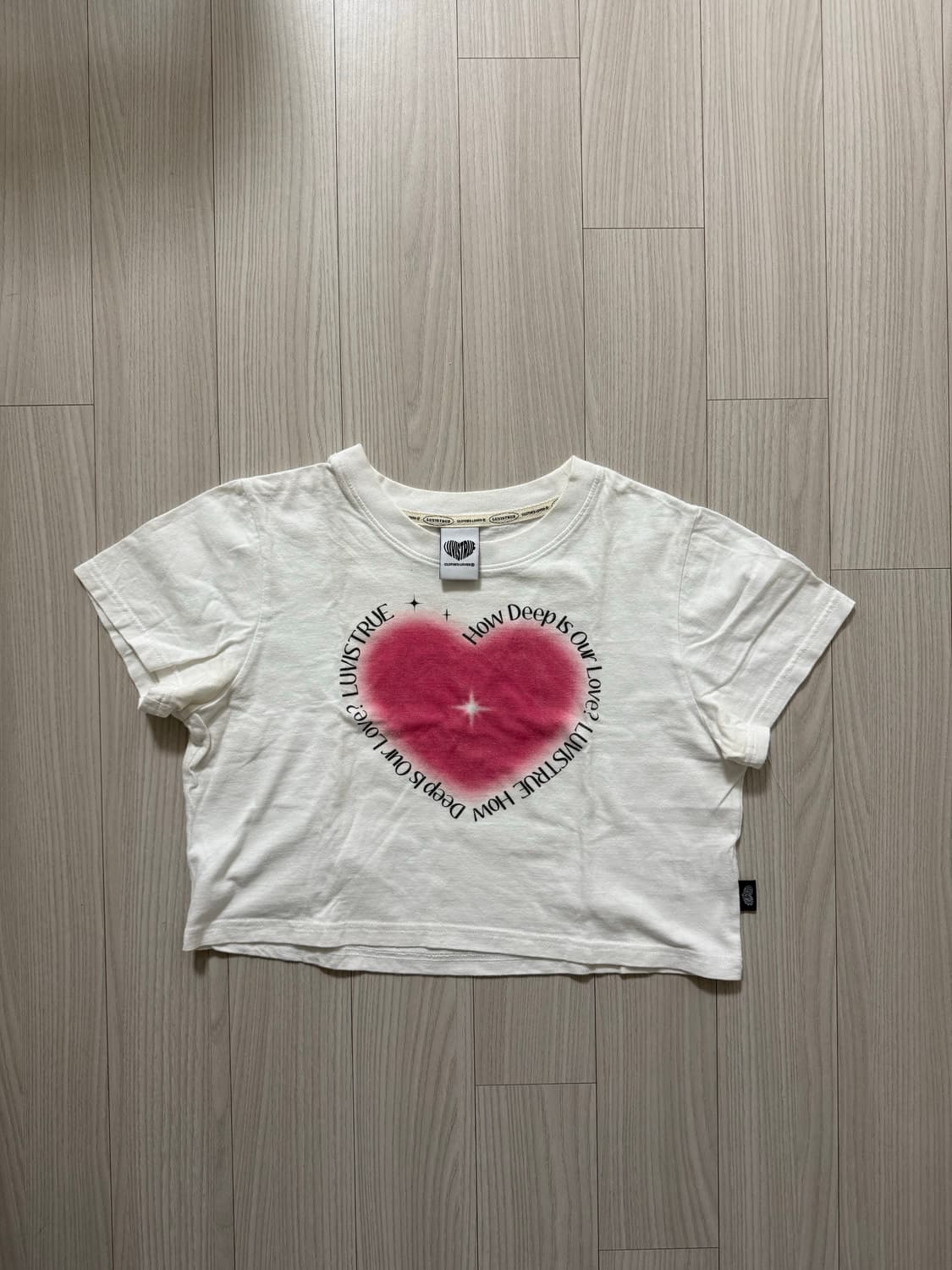 러브이즈트루 하트 반팔 티셔츠 상품이미지5