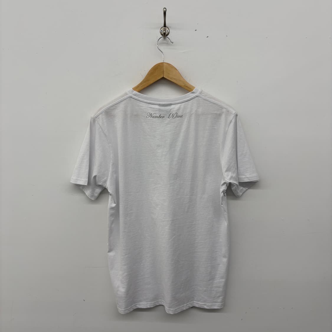 말보로X넘버나인 화이트 패턴 반팔 티셔츠 남성M 상품이미지5