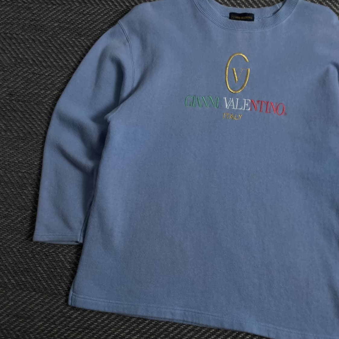 90s 지아니 발렌티노 빅로고 아카이브 맨투맨o 3832 상품이미지3