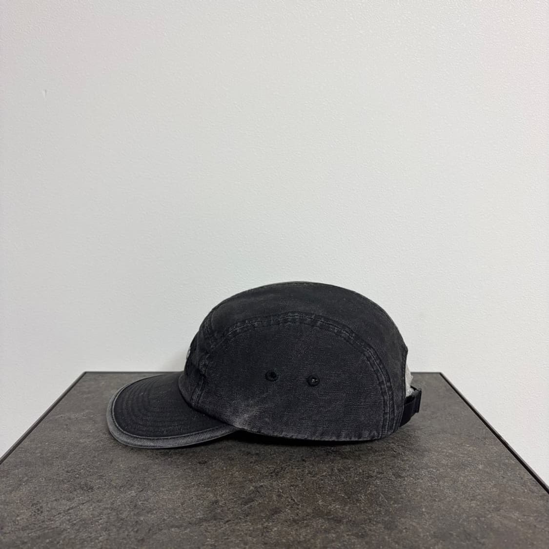 (OS) 슈프림 박스로고 캠프캡 모자 워시드 캔버스 블랙 상품이미지2