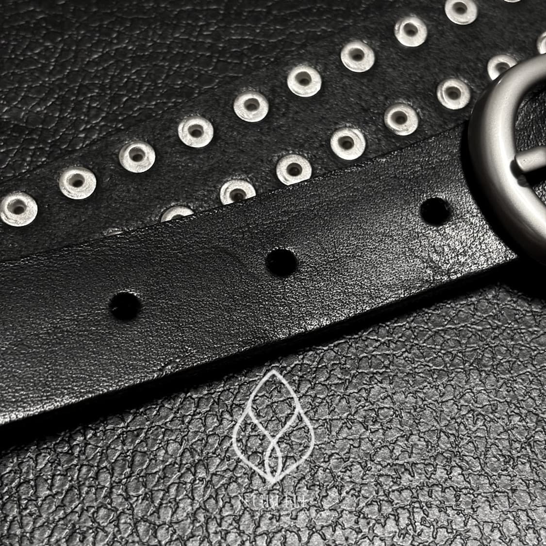 🌗 Stud vegetable belt / 스터드 베지터블 소가죽 벨트 상품이미지10