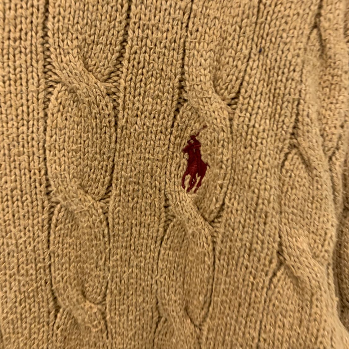 폴로 랄프로렌 신형 베이지 꽈배기 니트 상품이미지3