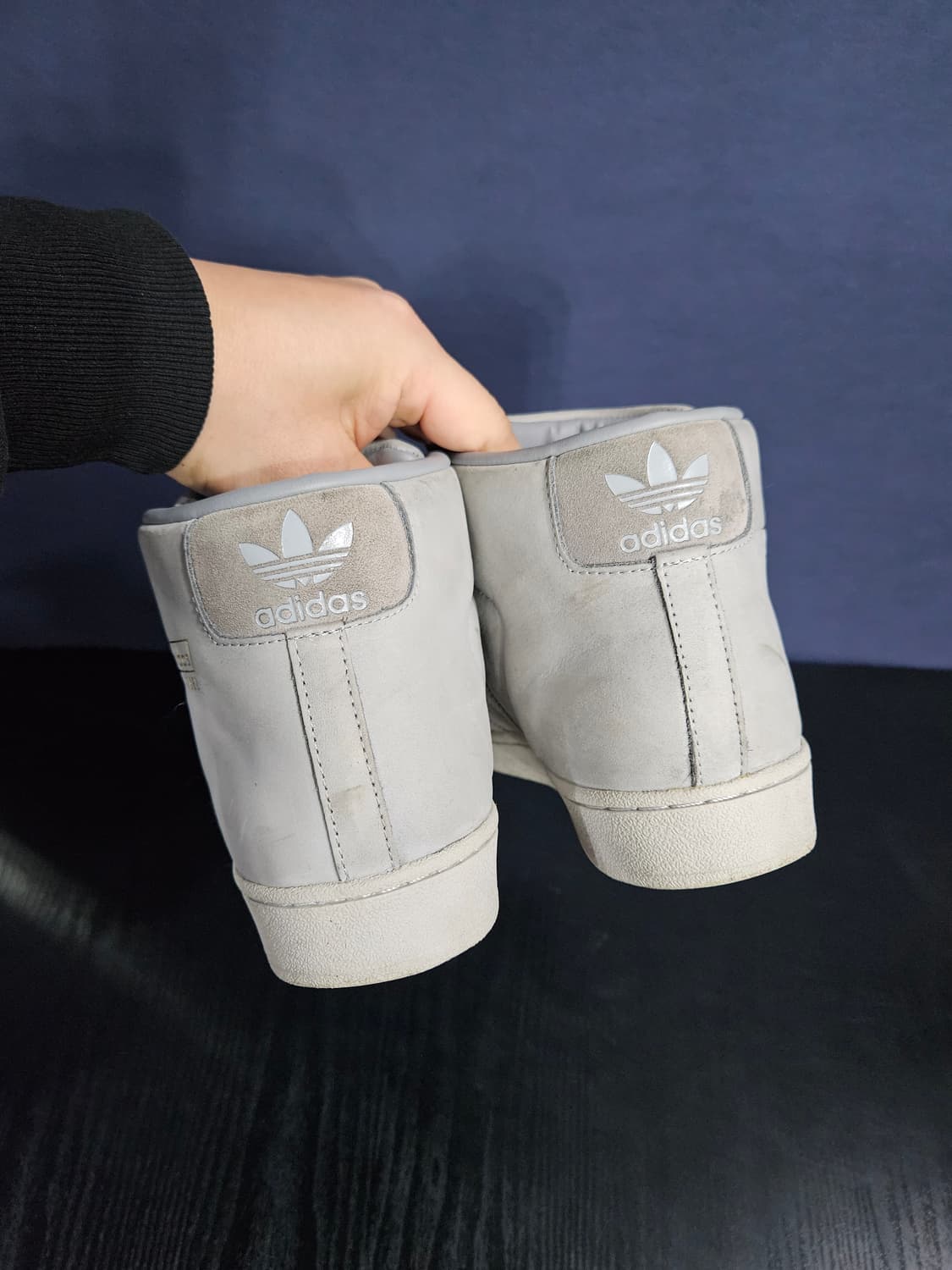 아디다스 슈퍼스타 그레이 남성 265~270 하이탑 상품이미지8