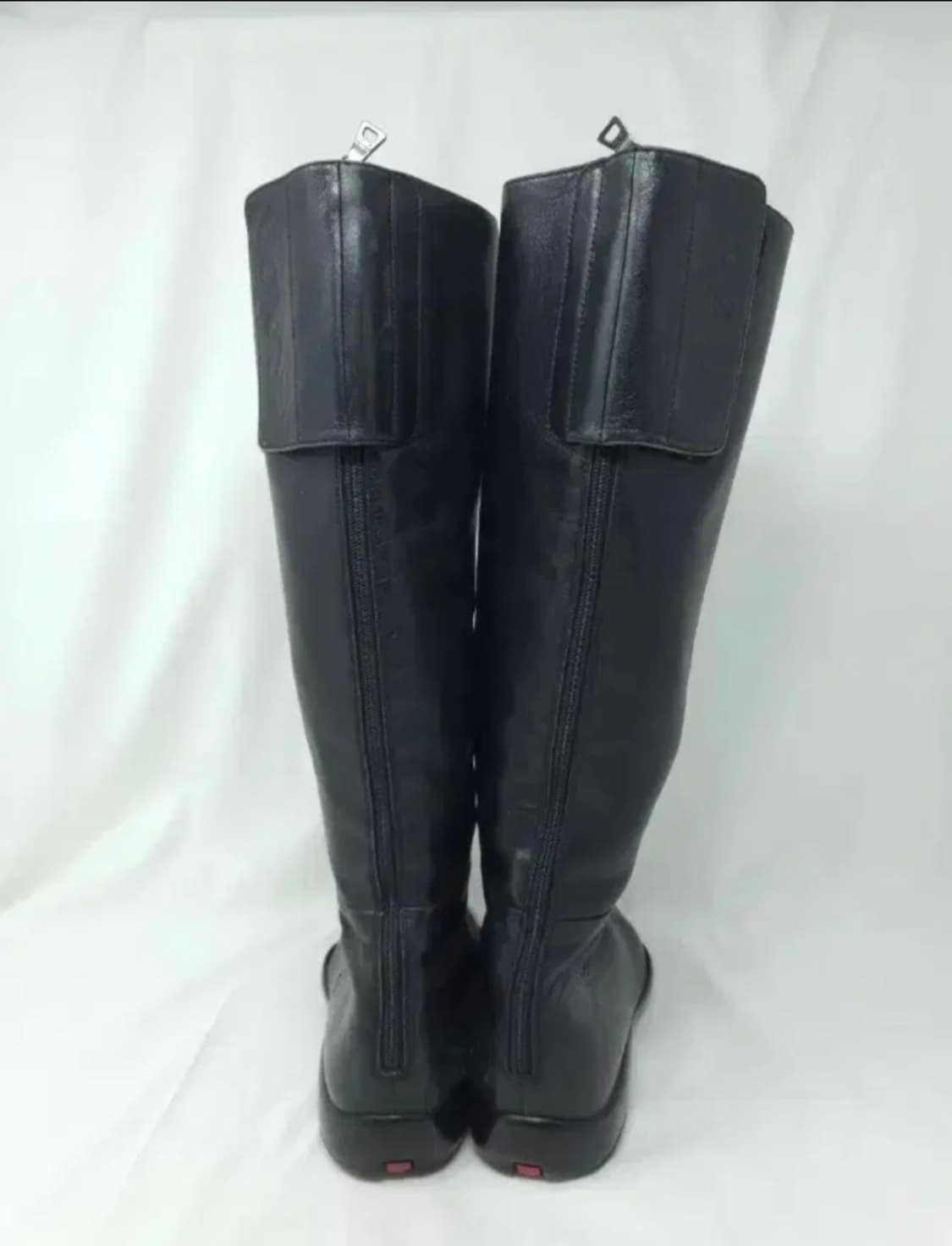 PRADA 블랙 가죽 롱부츠 245mm 상품이미지6