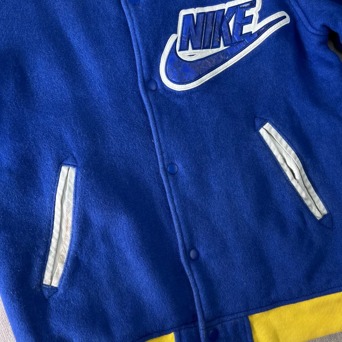 100 나이키 X 슈프림 스타장 슈나장 블루 2007 바시티 자켓 상품이미지6