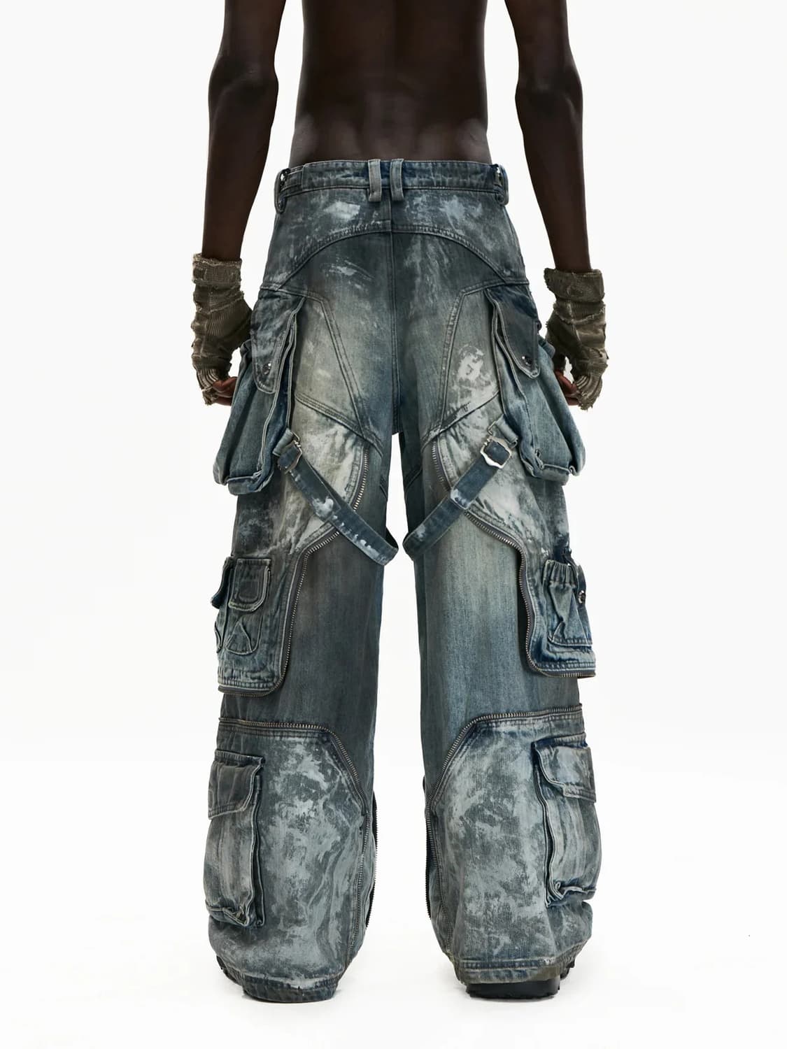 White Stain Graffiti Cargo Pants 상품이미지2