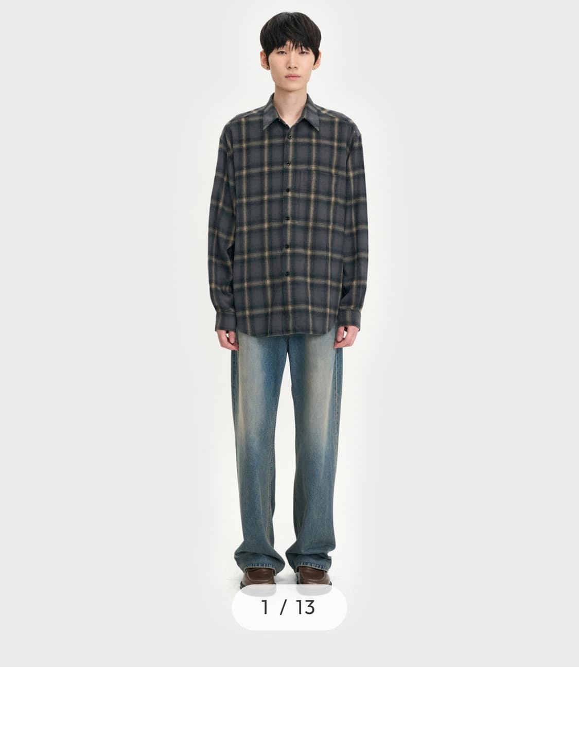 벨리에 미드와이드 스모크인디고 34/32 상품이미지1