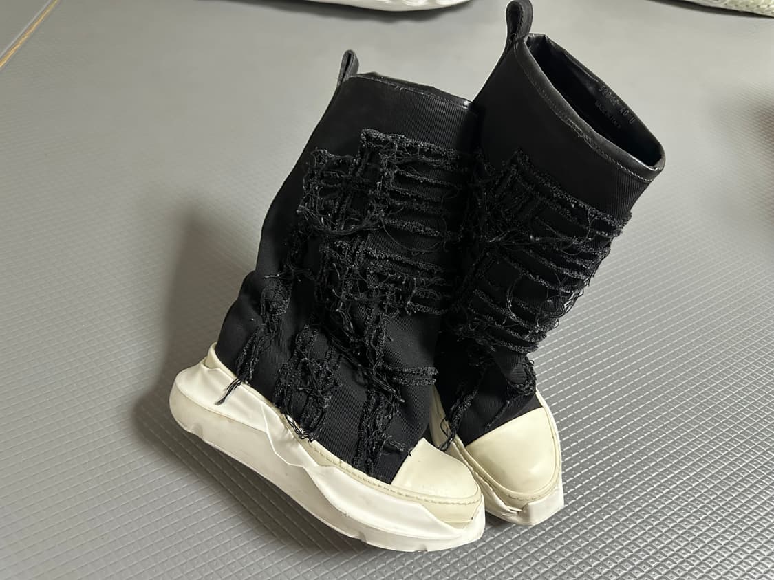 릭오웬스 다크쉐도우 블랙 슬래시 포가치네 부츠 40size 상품이미지4