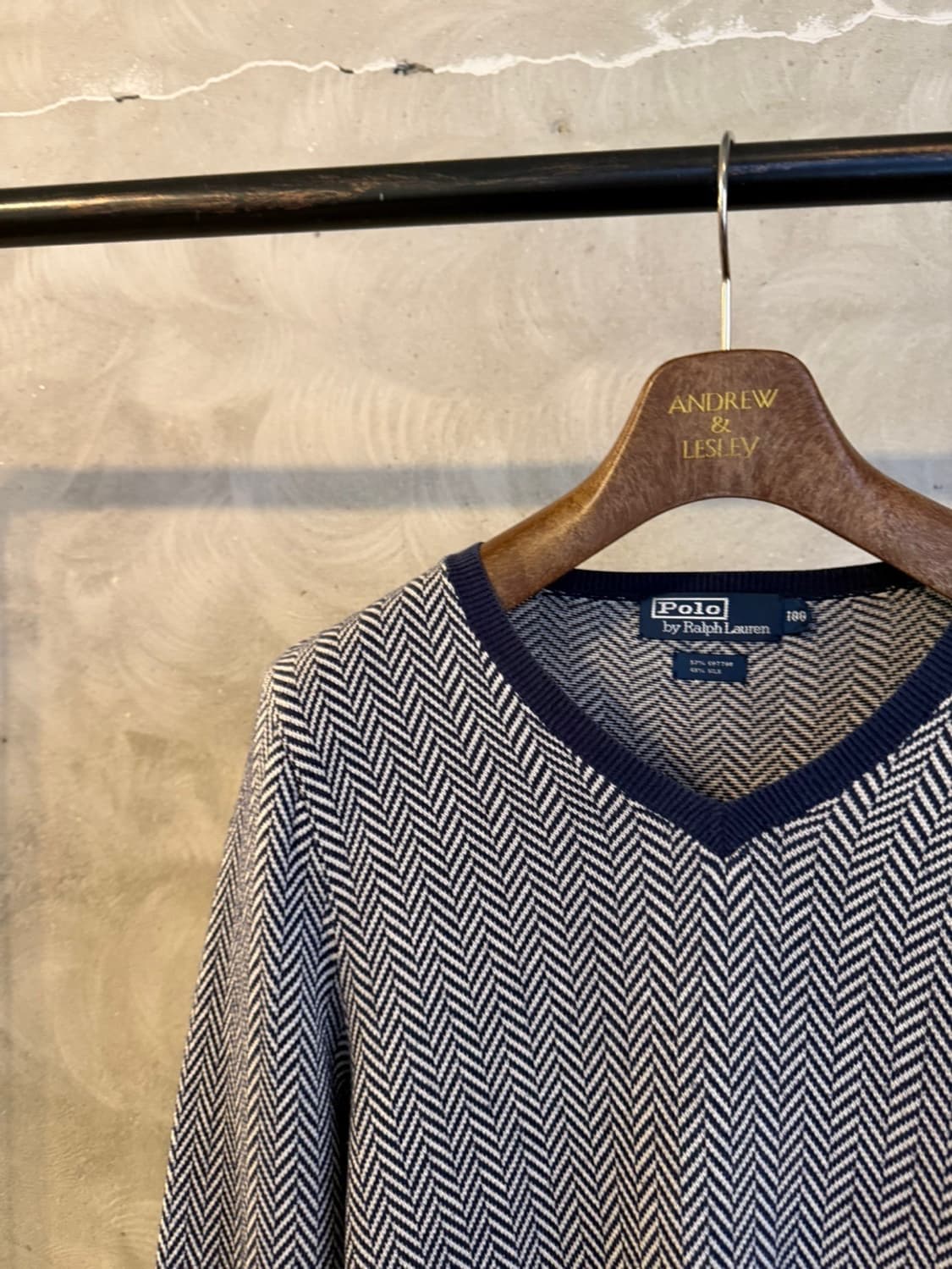 폴로 랄프로렌 코튼 실크 브이넥 니트 100 상품이미지2