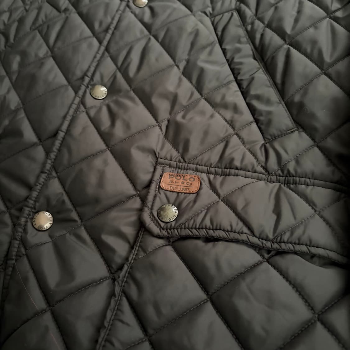 90s 폴로 랄프로렌 빈티지 퀄팅 자켓 M 상품이미지4